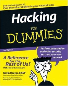 Paperback Hacking for Dummies Book