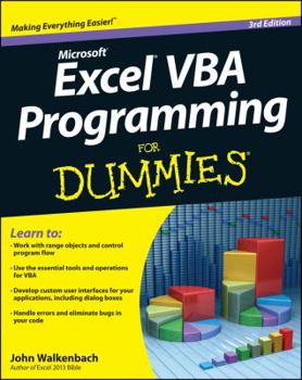 Excel VBA Programming For Dummies - Book  of the Dummies