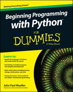 Beginning Programming with Python for Dummies - Book  of the Dummies