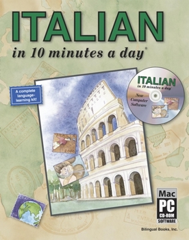 Paperback Italian in 10 Minutes a Day(r) [With CDROM] Book