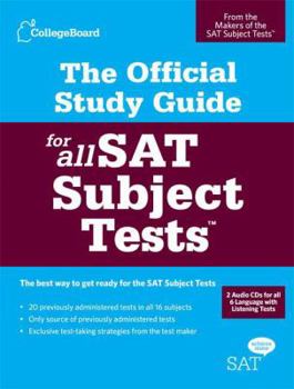 Paperback The Official Study Guide for All SAT Subject Tests [With 2 Practice CDs] Book