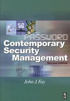 Hardcover Contemporary Security Management Book