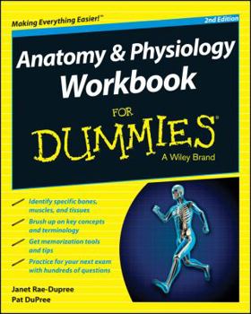 Paperback Anatomy and Physiology Workbook for Dummies Book