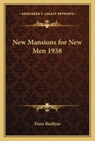 New Mansions for New Men 9060773284 Book Cover