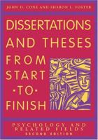 Dissertations and Theses from Start to Finish: Psychology and Related Fields