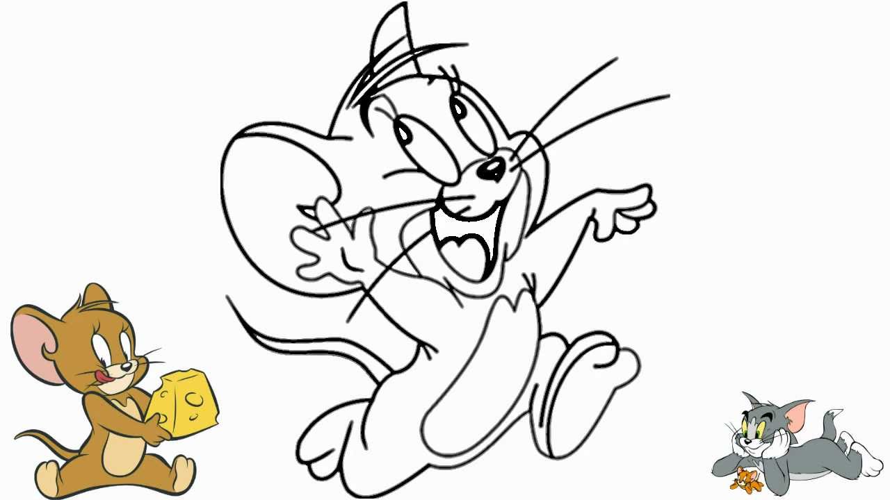 How to Draw Jerry Mouse from Tom and Jerry Cartoon Series - Video ...