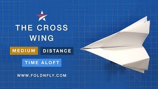 Fold 'N Fly ✈ The Cross Wing Paper Airplane