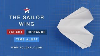 Fold 'N Fly ✈ The Sailor Wing Paper Airplane