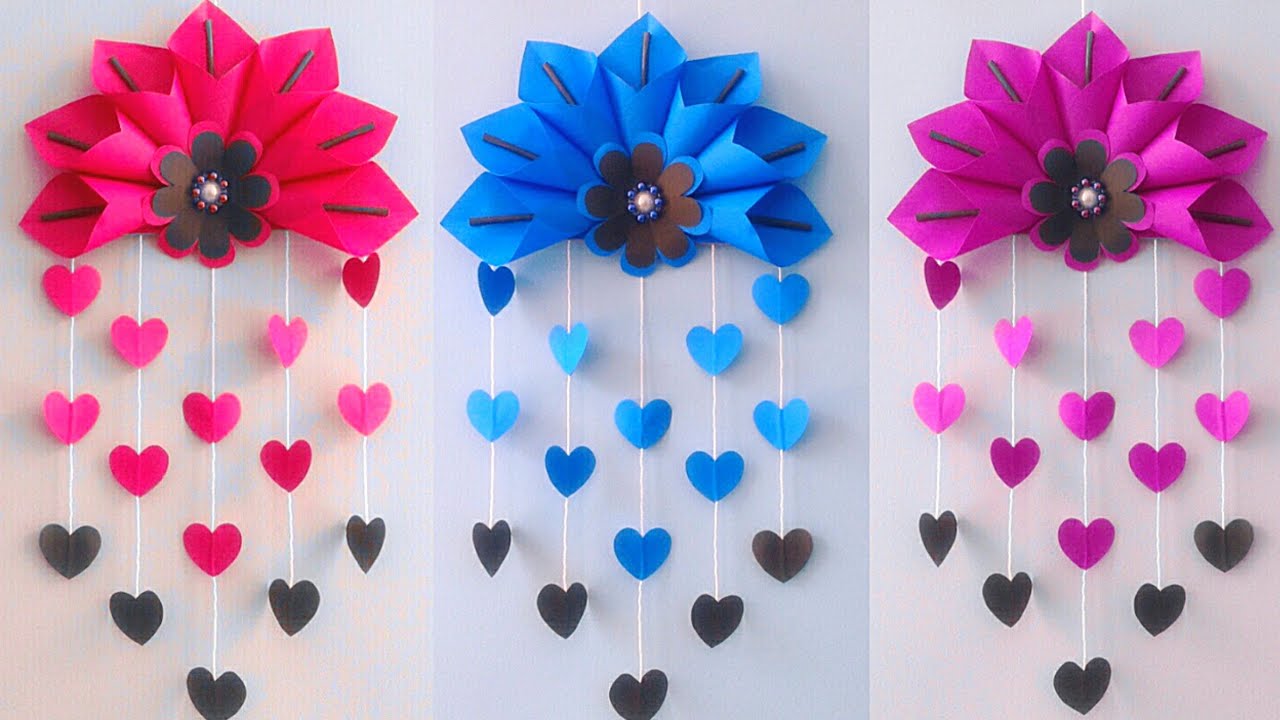 Easy and Quick Paper Wall Hanging Ideas / How to make simple Paper