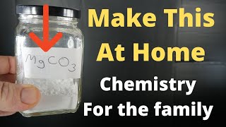 Make Magnesium Carbonate at Home | Chemistry For Kids