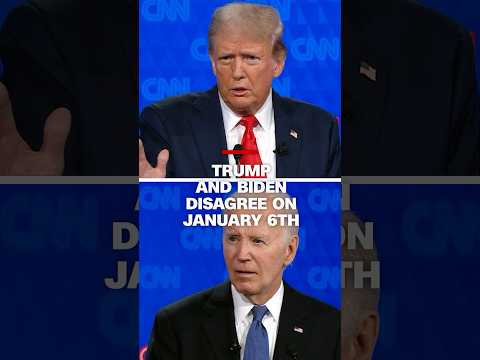 Video See Trump and Biden disagree over what happened on January 6th