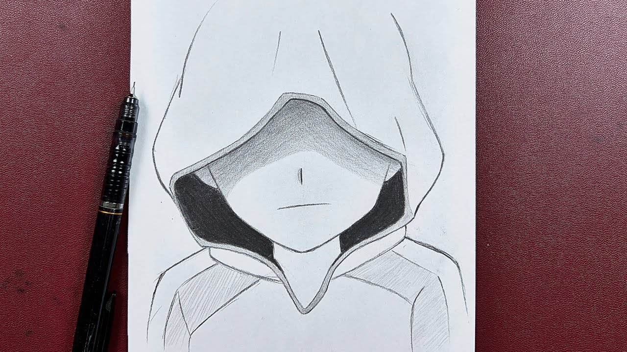 Hoodie Drawing Anime Sketch Anime manga chibi hoodie png  PNGWing