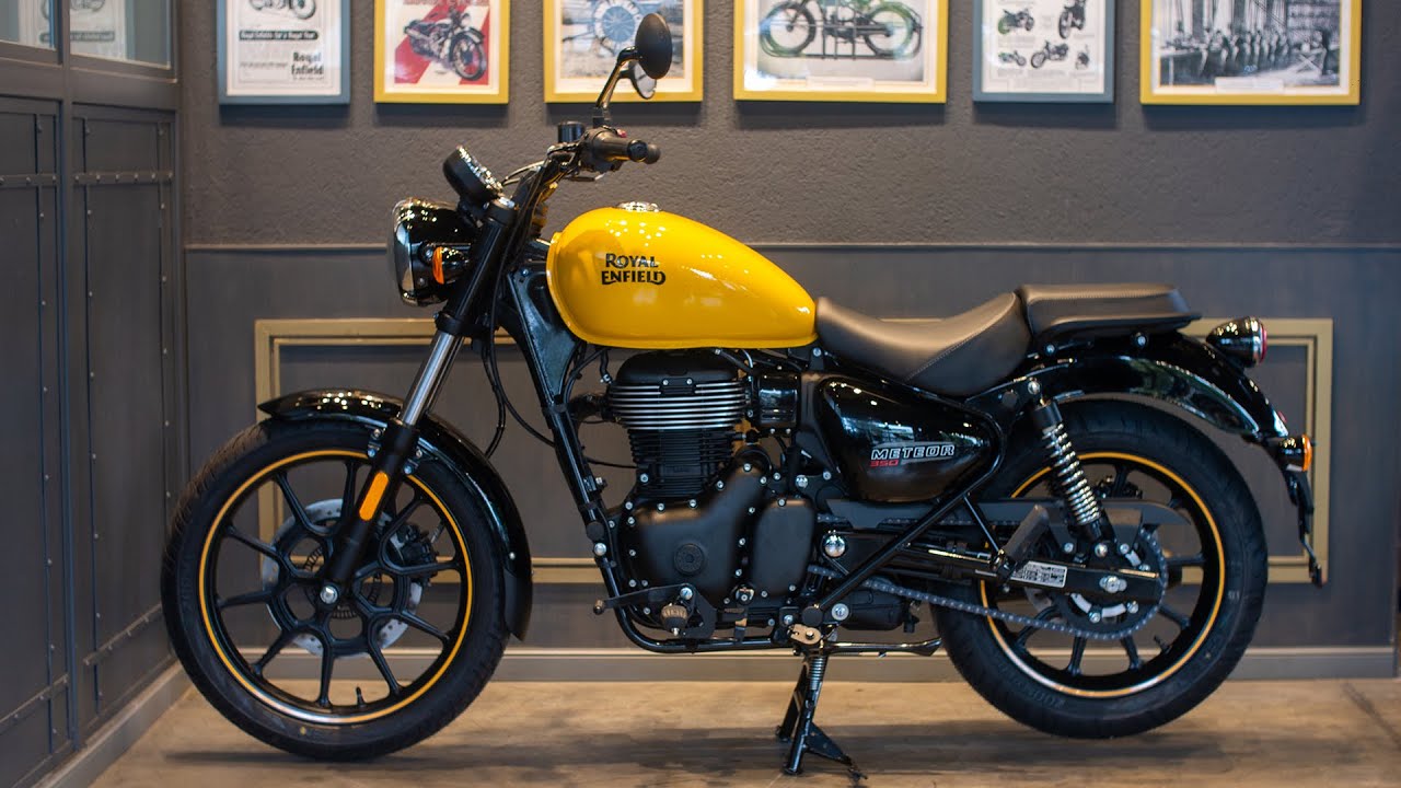 Review Royal Enfield Meteor 350 Fireball Yellow | Royal Enfield Vicente ...