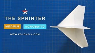 Fold 'N Fly ✈ The Sprinter Paper Airplane