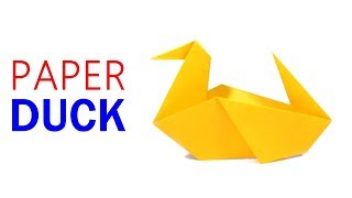 How To Make "PAPER DUCK" UNDER 2 MINUTES SIMPLE PAPER CRAFTS - Origami Arts