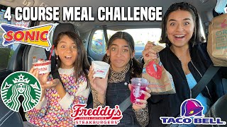 4 Course Meal Challenge TikTok | GEM Sisters