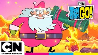 Titans Become the new Santas | Teen Titans Go! | @cartoonnetworkuk