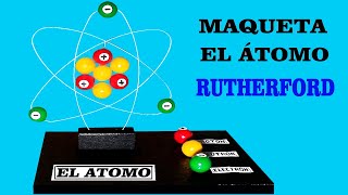 Como hacer una MAQUETA del ÁTOMO paso a paso MODELO ÁTOMICO de Rutherford  /Dibujo Real/ - YouTube