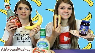 EATING WEIRD FOOD COMBINATIONS! / AllAroundAudrey