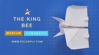 Fold 'N Fly ✈ The King Bee Paper Airplane