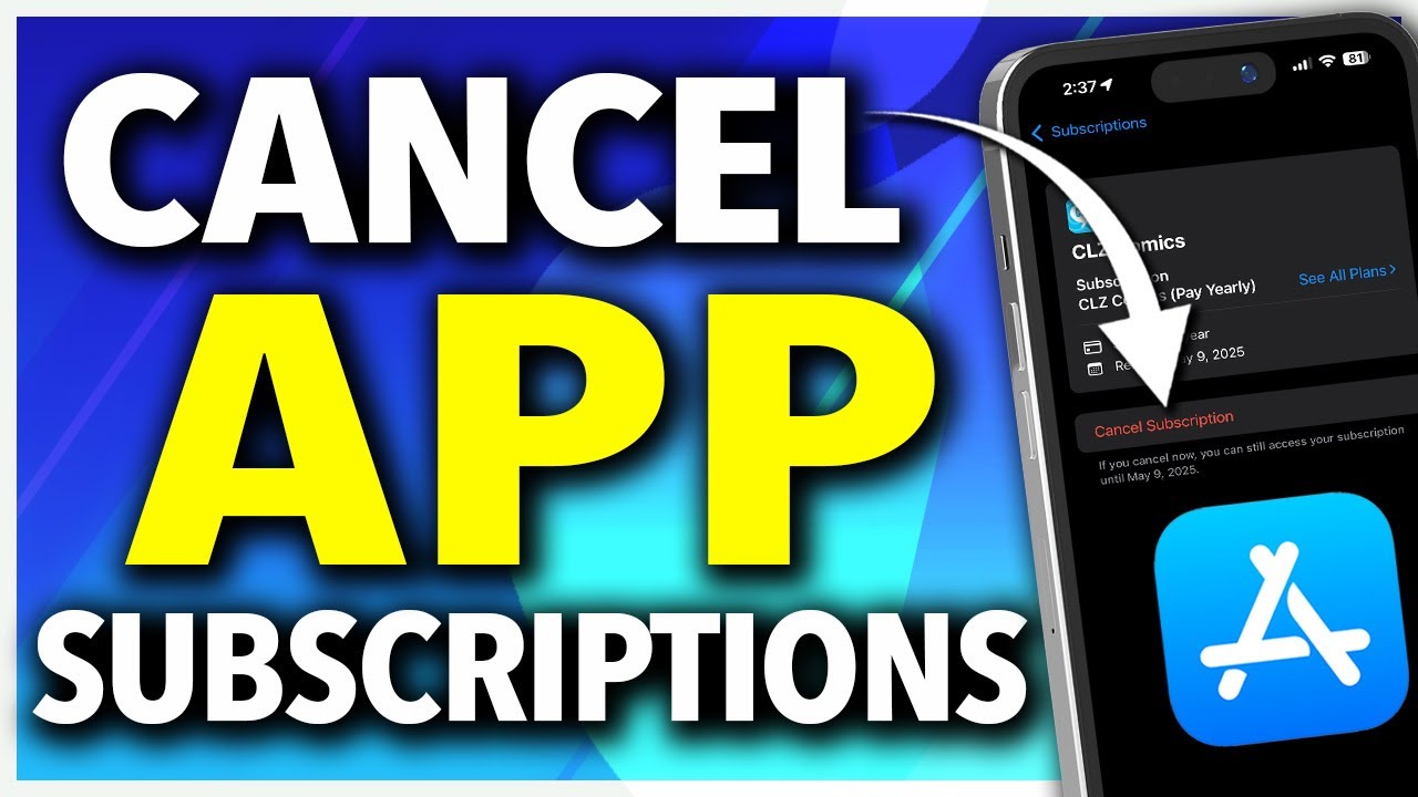 How To Cancel Subscriptions on iPhone - YouTube