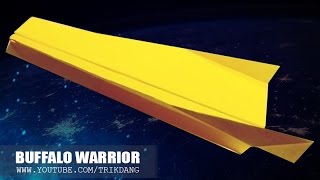 TUTORIAL AVION De PAPEL - How To Make A Cool Paper Plane | Buffalo Warrior