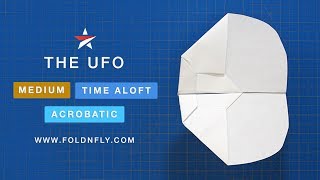 Fold 'N Fly ✈ The UFO Paper Airplane