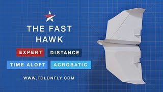 Fold 'N Fly ✈ The Fast Hawk Paper Airplane