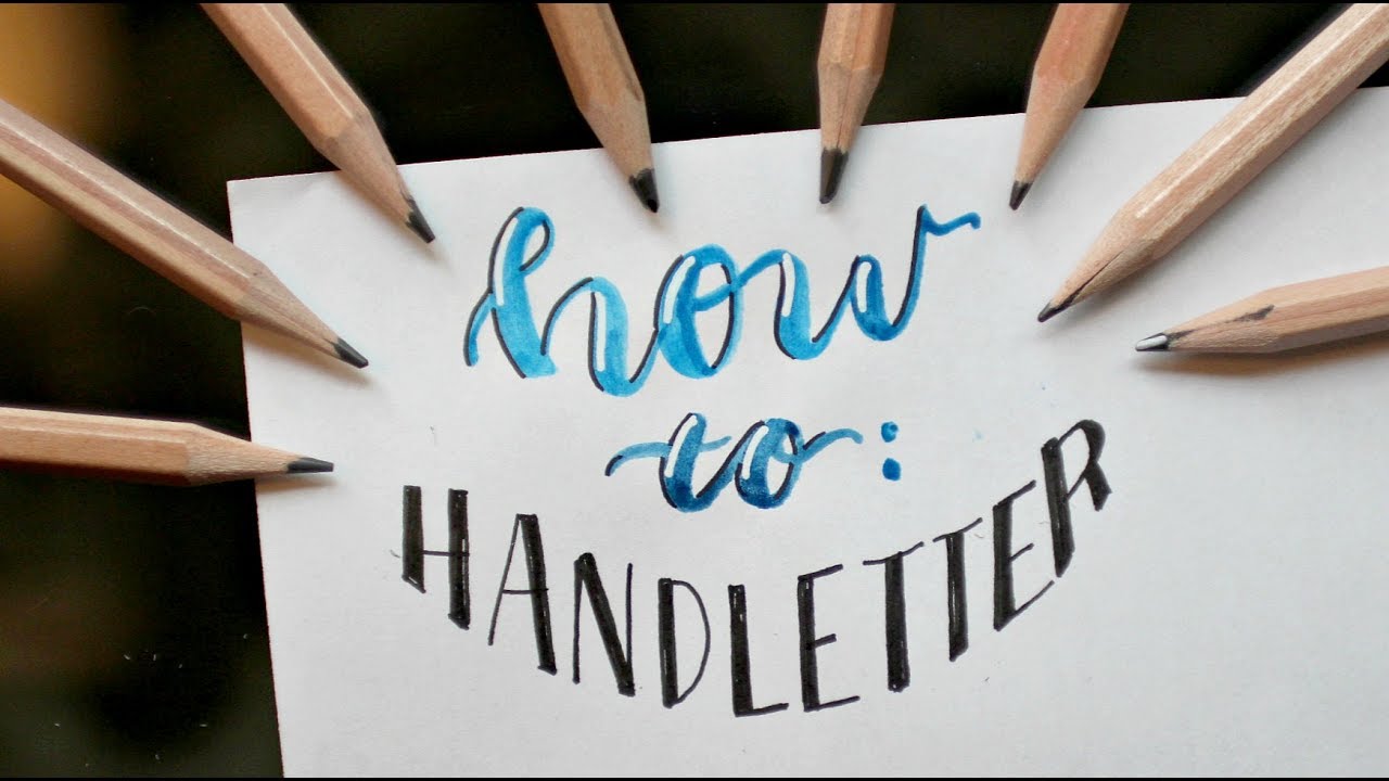 Hand lettering Tutorial: How to Create Different Fonts - YouTube