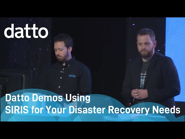 DattoCon17 | Datto Demos Using SIRIS for Your Disaster Recovery Needs