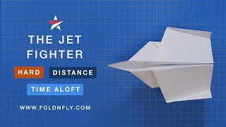 Fold 'N Fly ✈ The Jet Fighter Paper Airplane