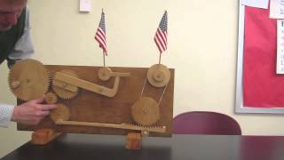 Flag waving machine////Homemade Science with Bruce Yeany