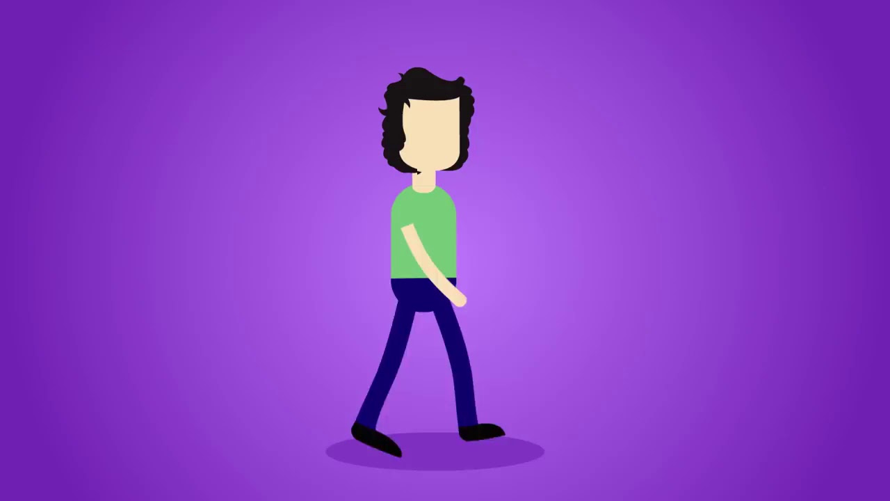 Character Walk Cycle After Effects Motion Graphics 6 - YouTube