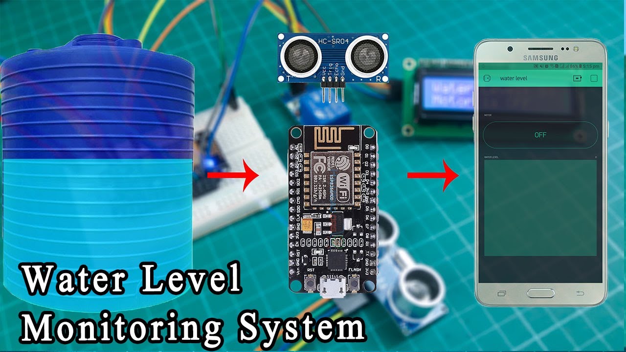 Water tank level monitoring system with Nodemcu and Blynk application ...