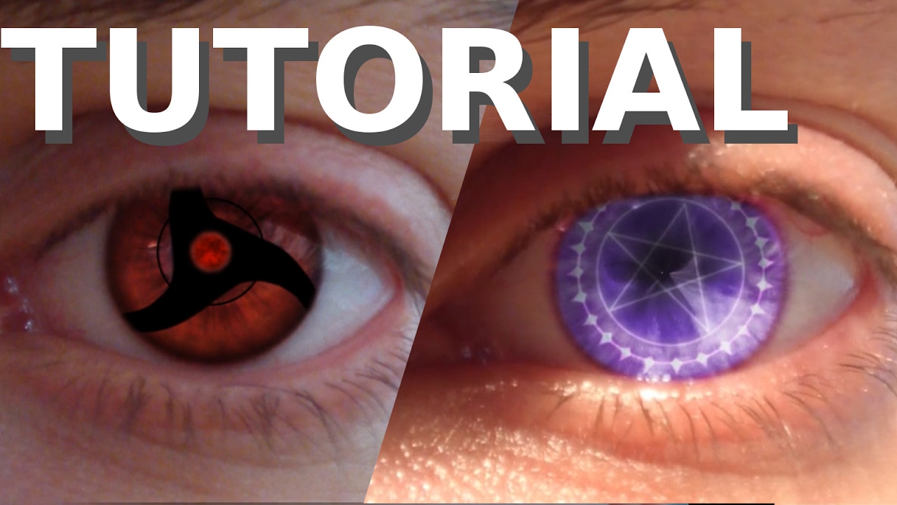 REAL LIFE Anime Eyes TUTORIAL (Sharingan, Geass, Rinnegan...) - Blender