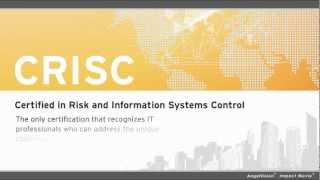 CRISC is the Certification for Risk Professionals