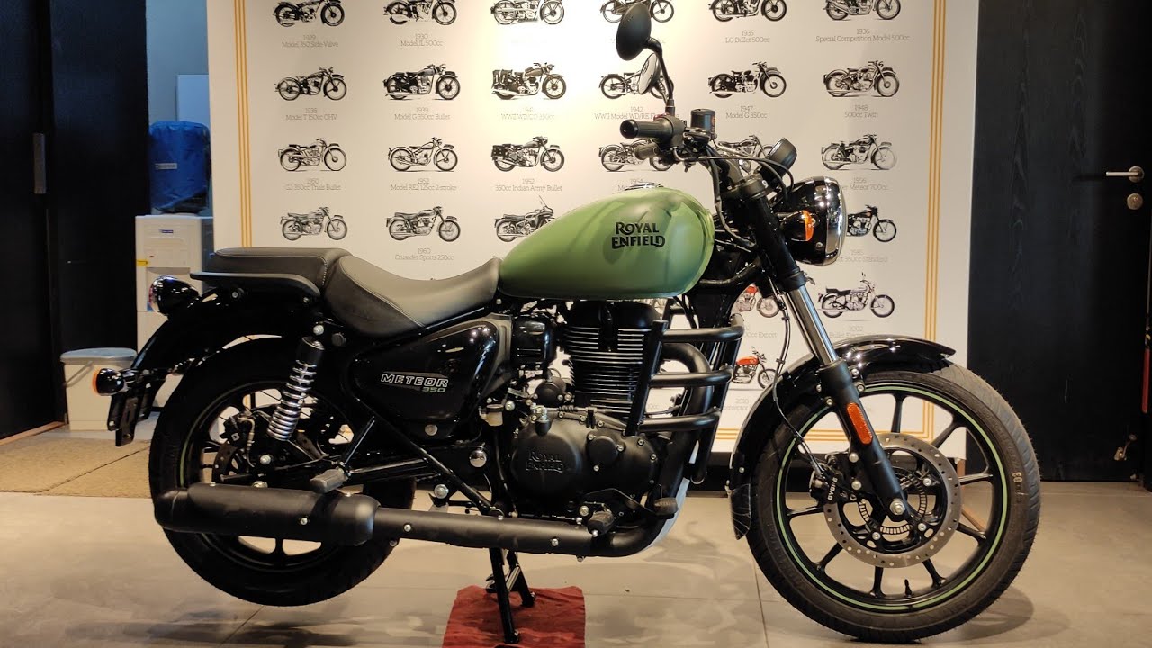 2022 Royal Enfield Meteor 350 Fireball Matt Green | New Changes | Price ...