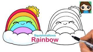 How to Draw a Rainbow Easy | Squishmallows