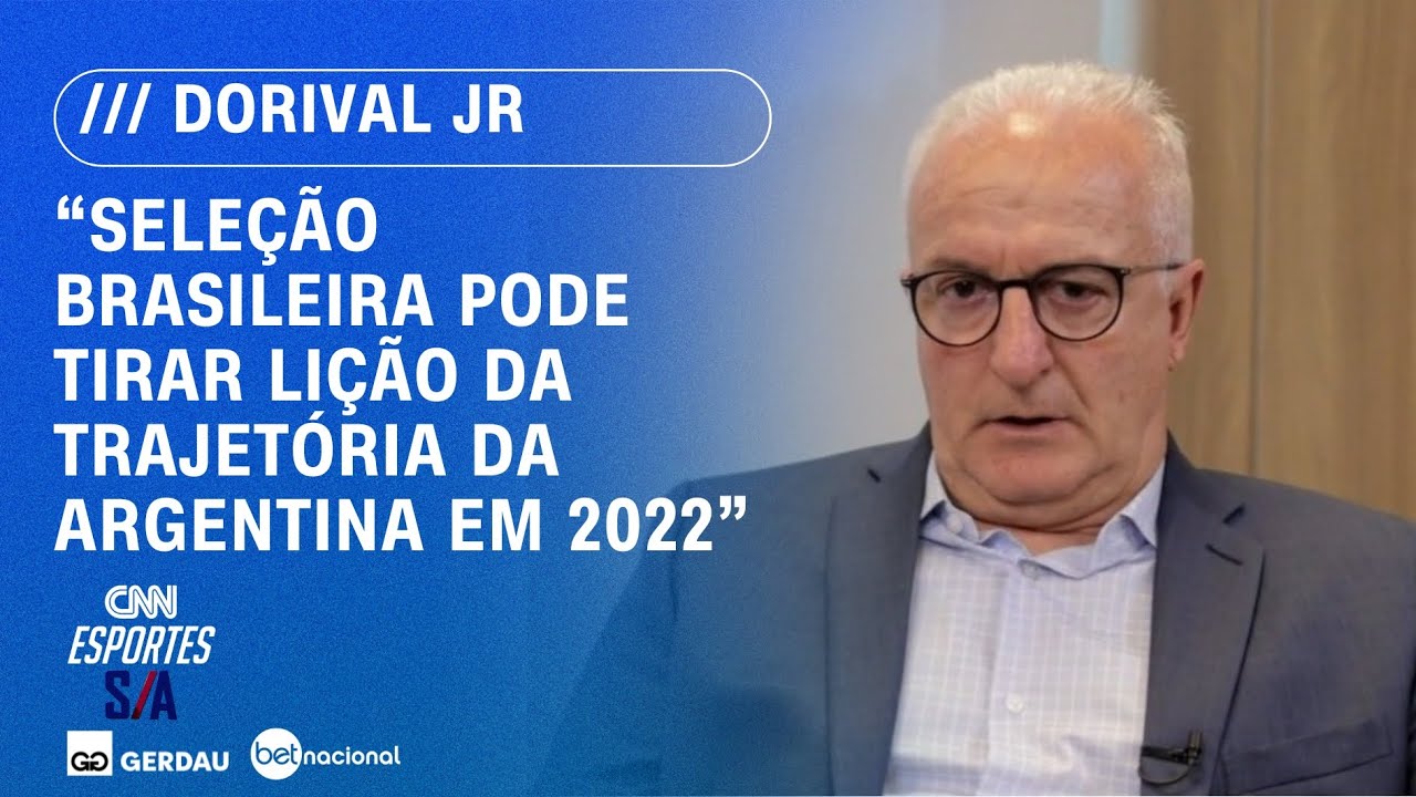 Dorival Jr à CNN: Seleção pode tirar lição da trajetória da Argentina em 2022