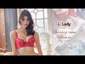 Lady 花雨舞曲系列 刺繡/包覆/機能調整型內衣 B-F罩 (旋律灰) product youtube thumbnail