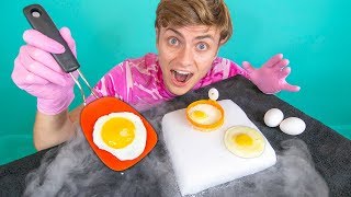 CAN DRY ICE COOK AN EGG??