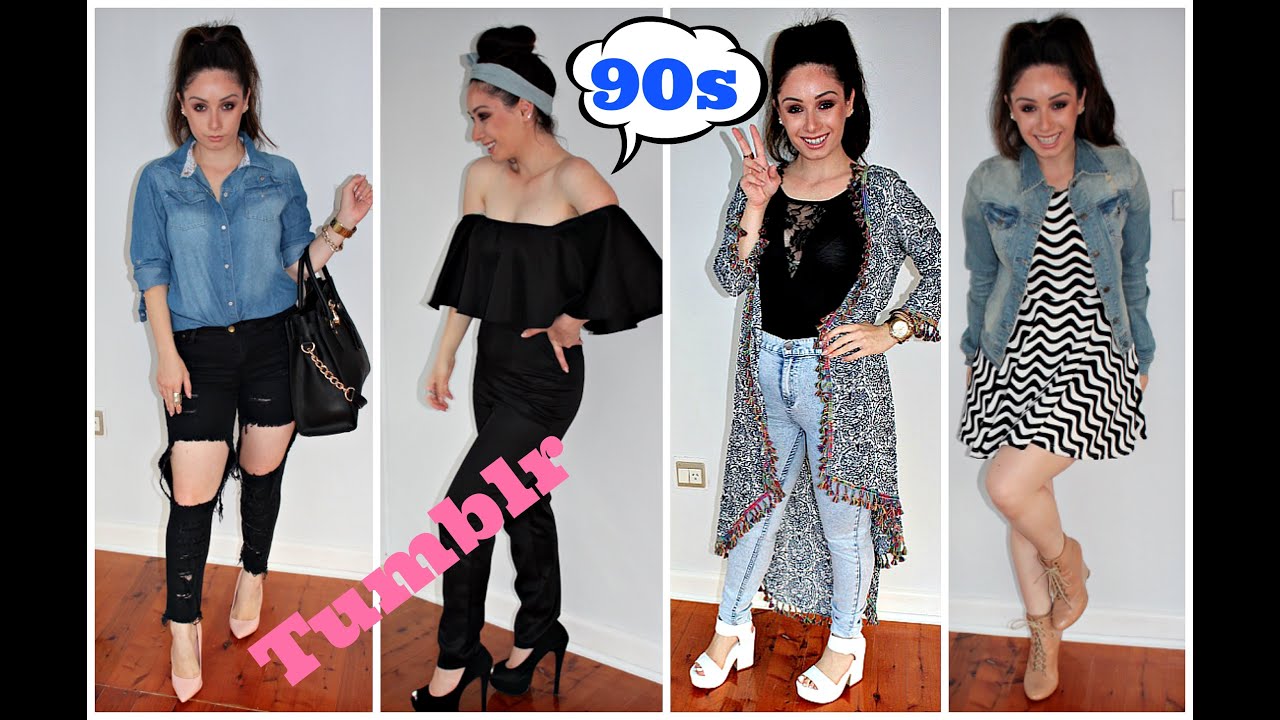 TUMBLR INSPIRED 90s OUTFIT IDEAS! - YouTube