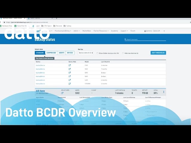 Datto BCDR Overview