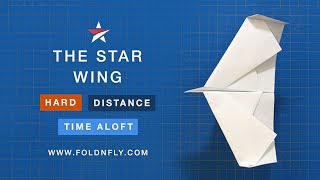 Fold 'N Fly ✈ The Star Wing Paper Airplane