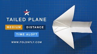 Fold 'N Fly ✈ The Tailed Paper Airplane