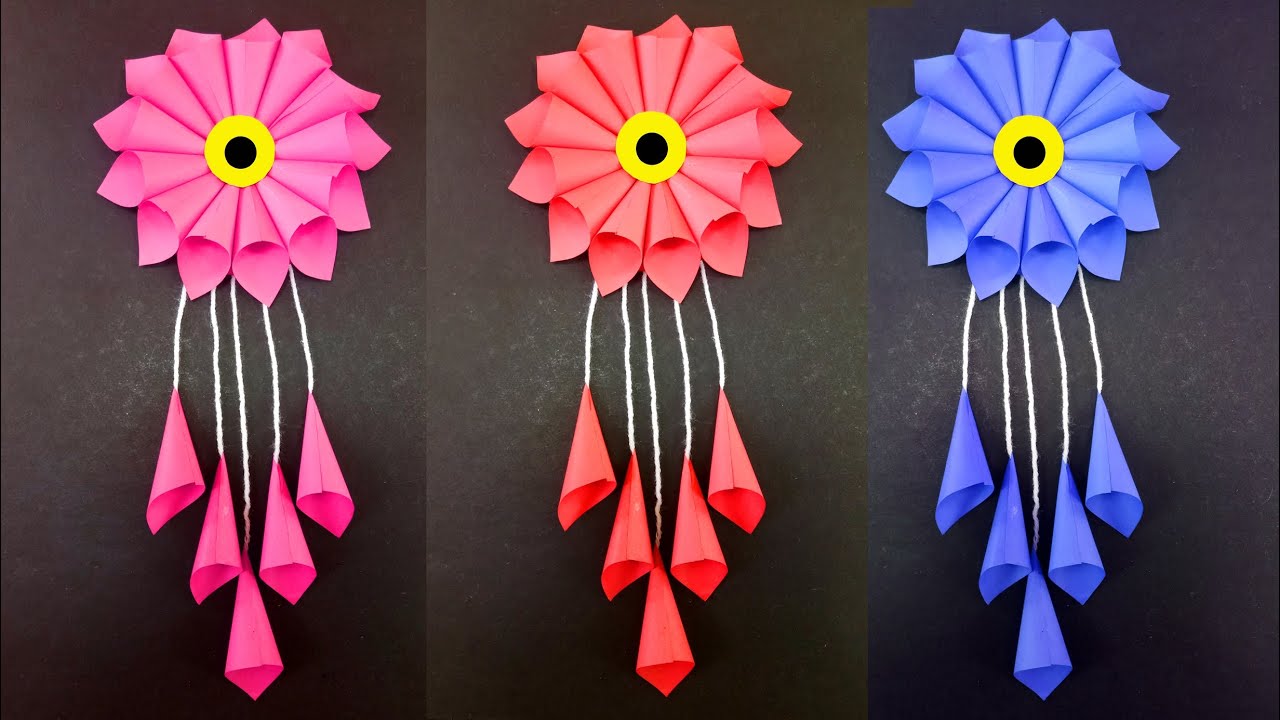 Simple and Very Easy Wall Hanging Decoration - DIY Simple Paper craft