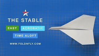 Fold 'N Fly ✈ The Stable Paper Airplane