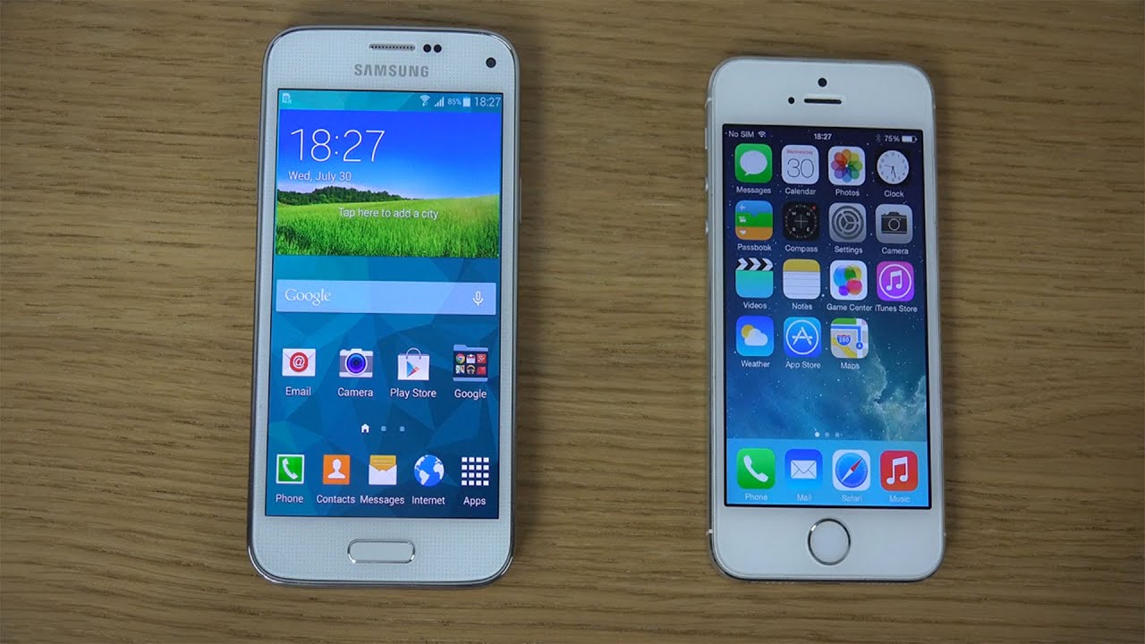 Iphone 5 vs samsung s5 mini