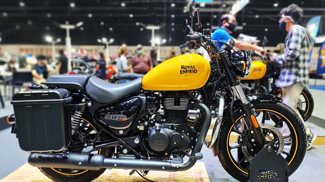 Royal Enfield METEOR 350 Fireball Yellow - YouTube