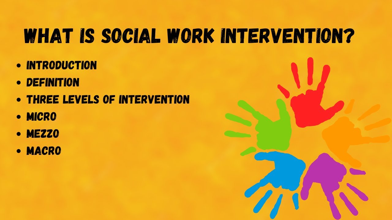 Intervention in Social Work | Three Levels of Intervention. - YouTube